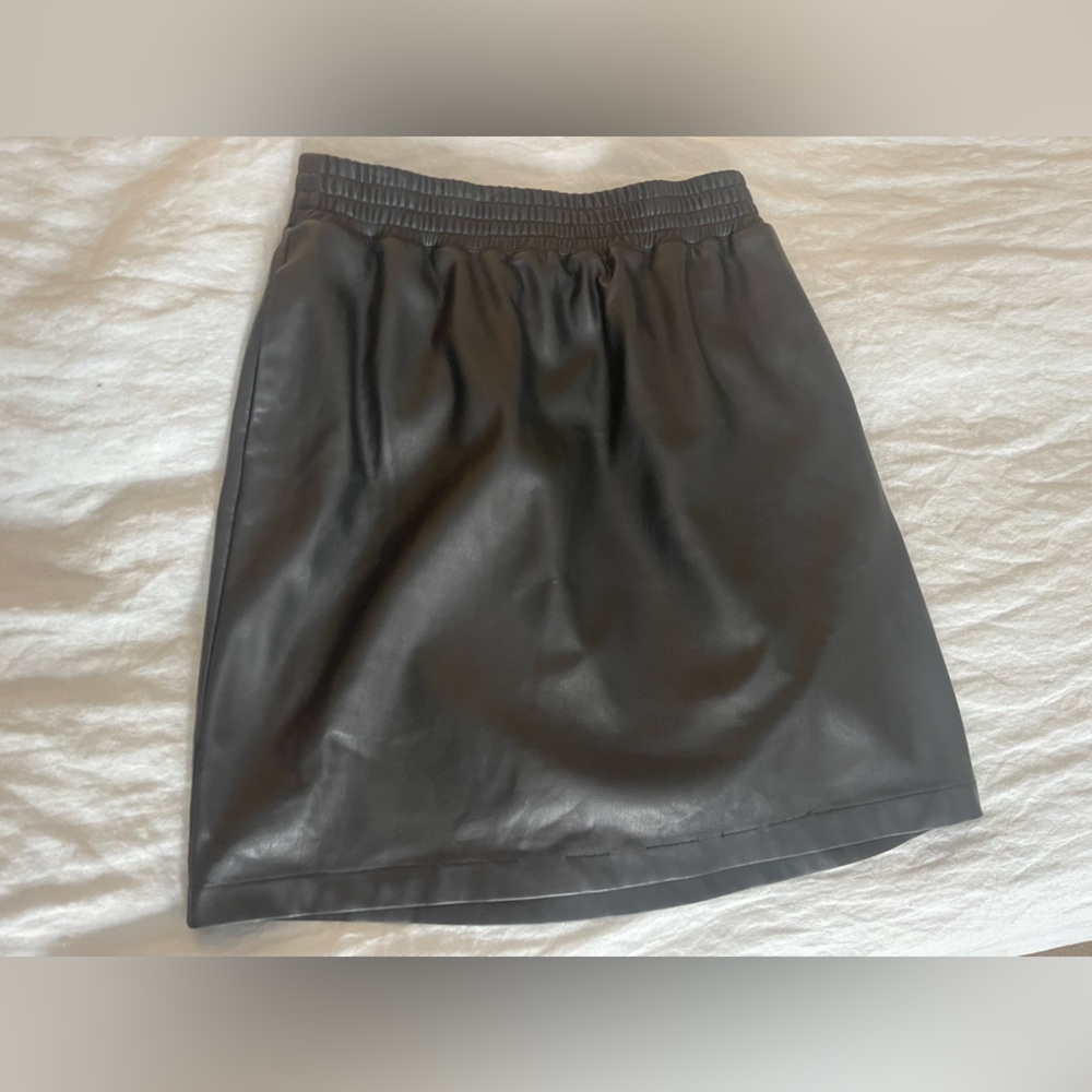 J.Crew x Universal Standard Vegan Leather Mini Skirt